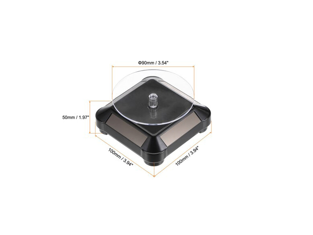 3.5" Solar Rotating Black  Model Solar Rotating Stand 