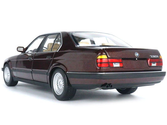 1986 BMW 730i E32 Red Diecast Model Car 