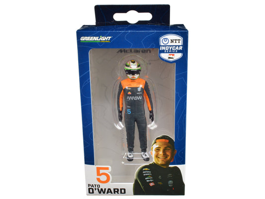 Brand new 1/18 scale of "NTT IndyCar Series" #5 Pato O&rsquo;Ward Driver Figure "Arrow - Arrow McLaren" for 1/18 scale models by Greenlight.