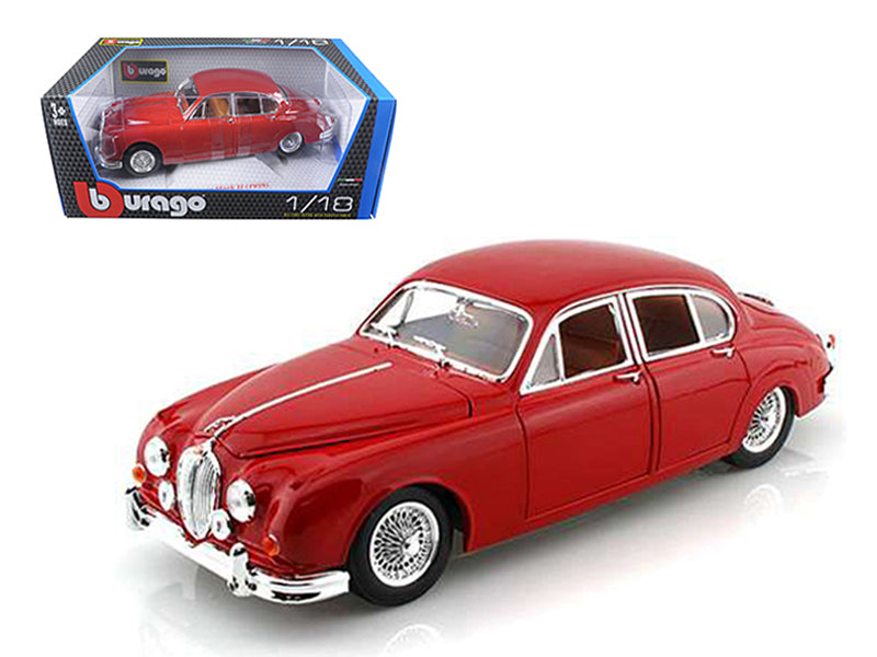 1959 Jaguar Mark II Red Diecast Model Car 