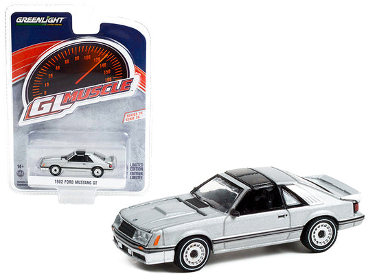 1982 Ford Mustang GT Silver Diecast Model Car 