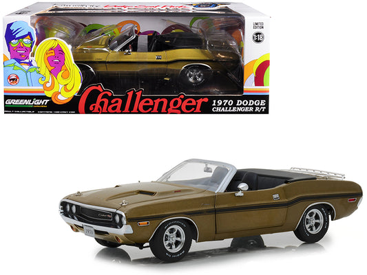 1970 Dodge Challenger R Gold Diecast Model Car 