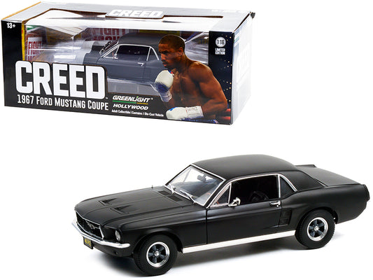 1967 Ford Mustang Coupe Black Diecast Model Car Creed