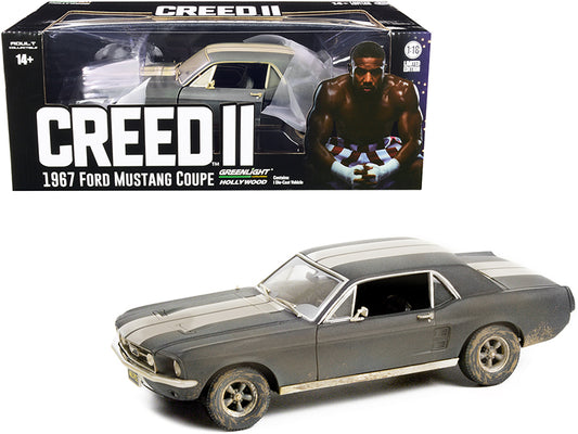 1967 Ford Mustang Coupe Black Diecast Model Car Creed II