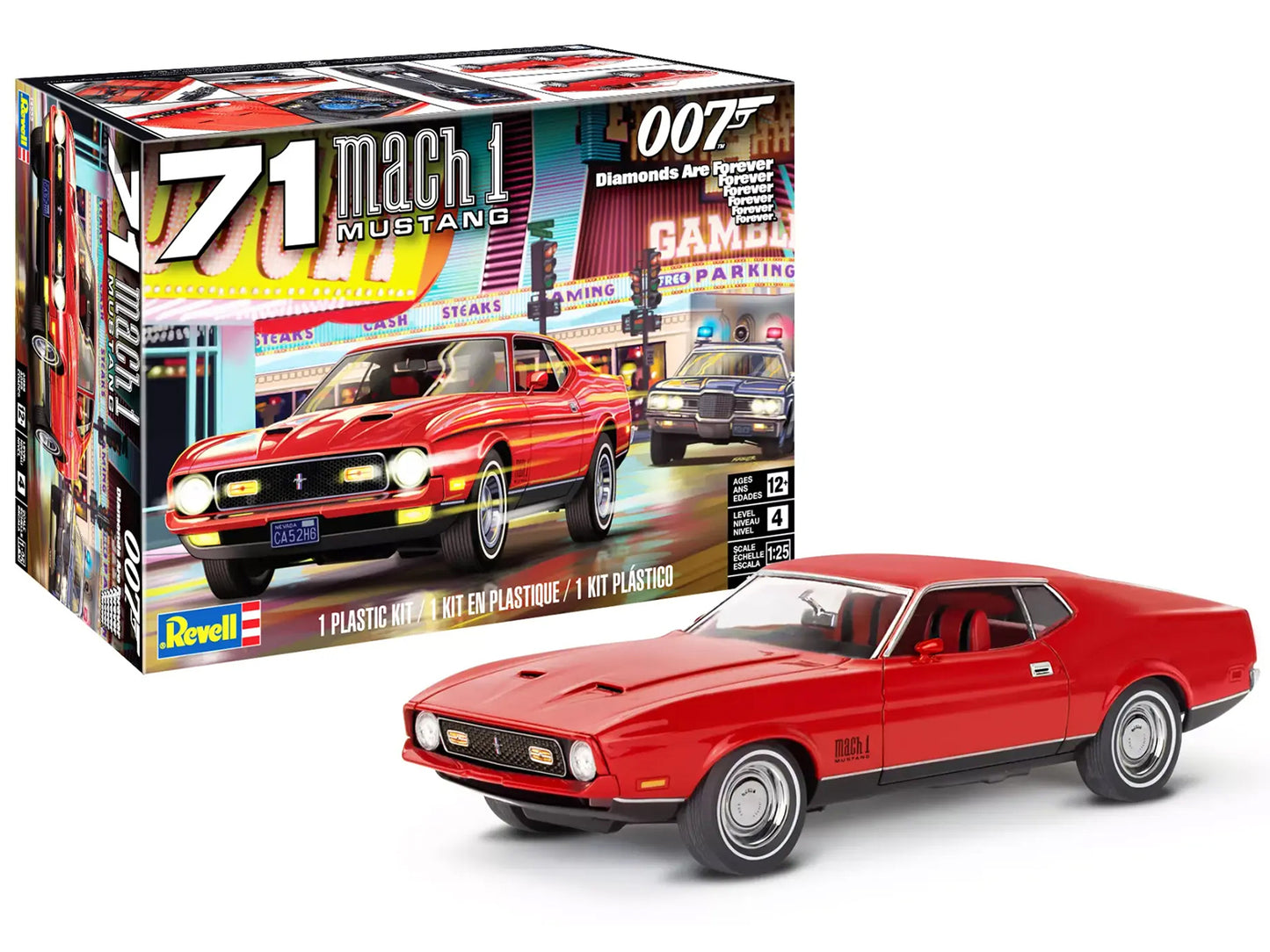 1971 Ford Mustang Mach 1   Model Model Kit to Build James Bond 007