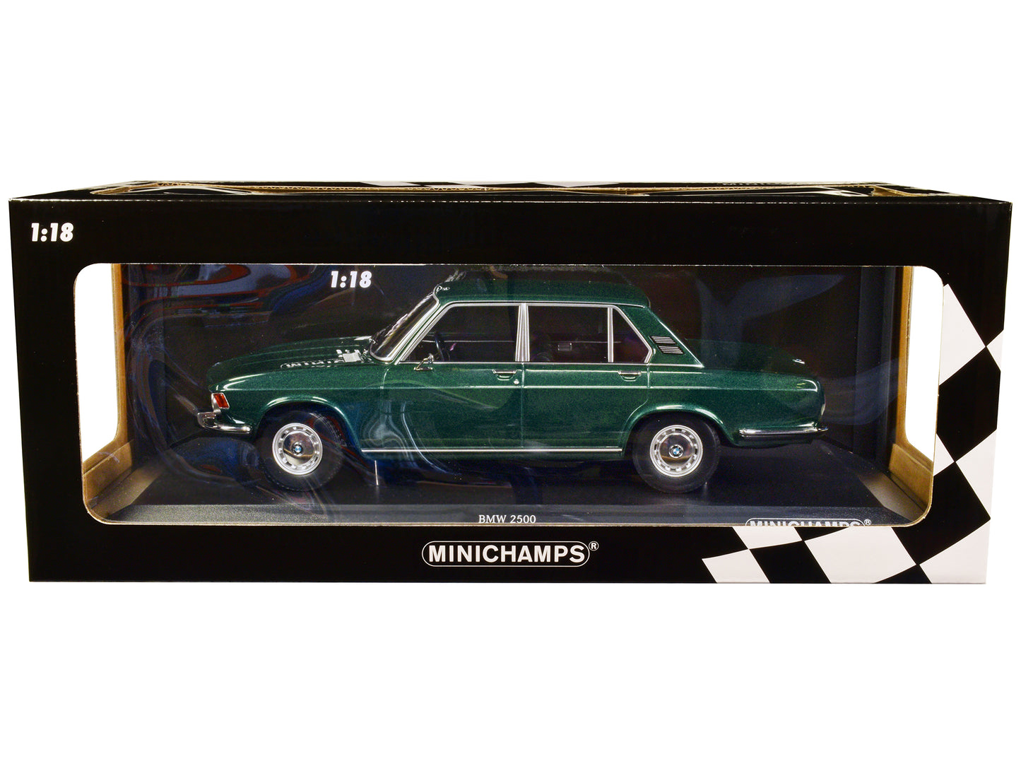 1968 BMW 2500  Green Diecast Model Car 