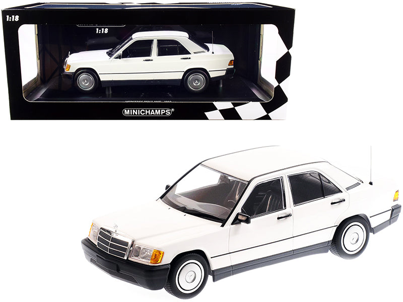 1982 Mercedes Benz 190E White Diecast Model Car 