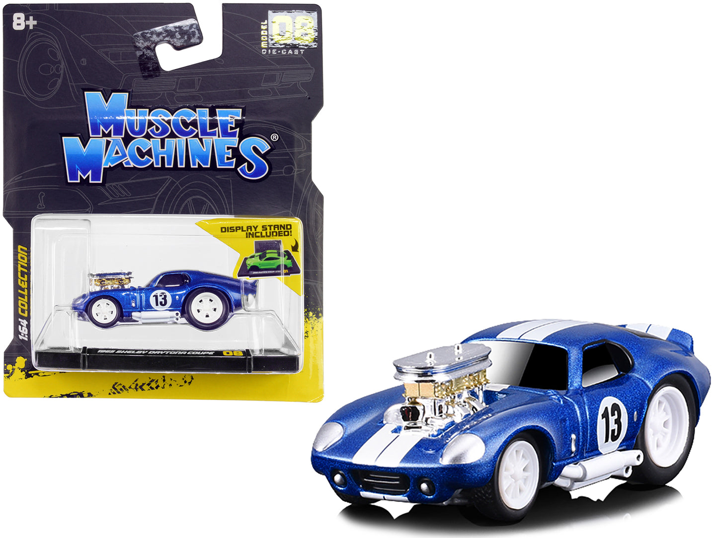 1965 Shelby Daytona Coupe Blue Diecast Model Race Car 