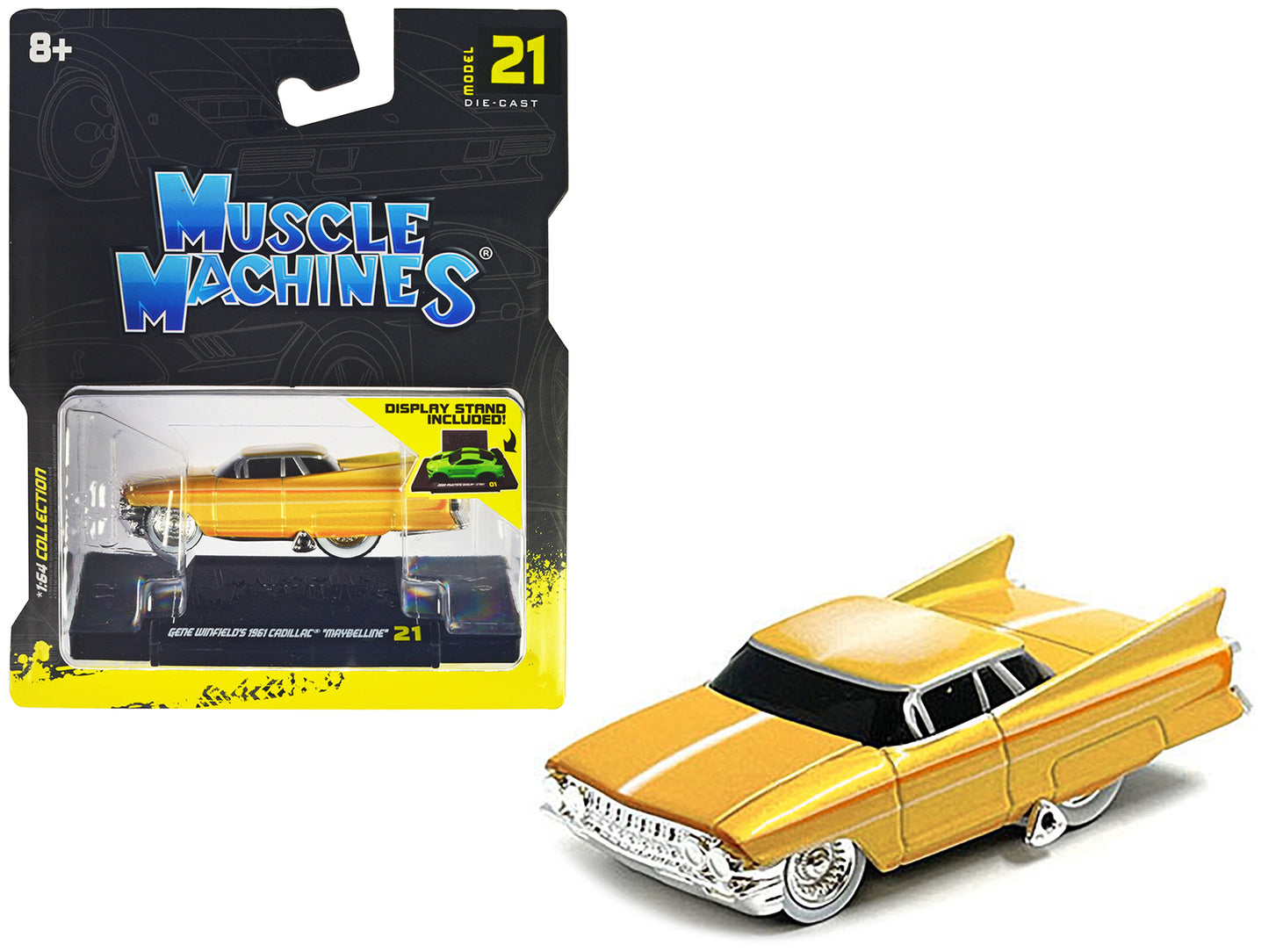 Gene Winfield 1961 Cadillac Yellow Diecast Model Car 