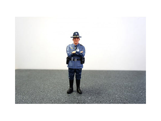 State Trooper Tim   Diecast Model Police Officer Figure Law Enforcement