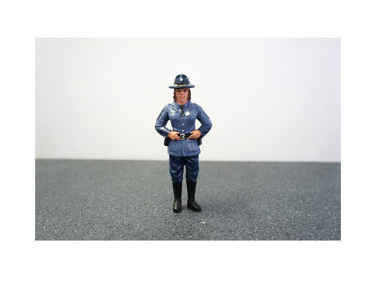 State Trooper Sharo  Diecast Model Police Officer Figure Law Enforcement
