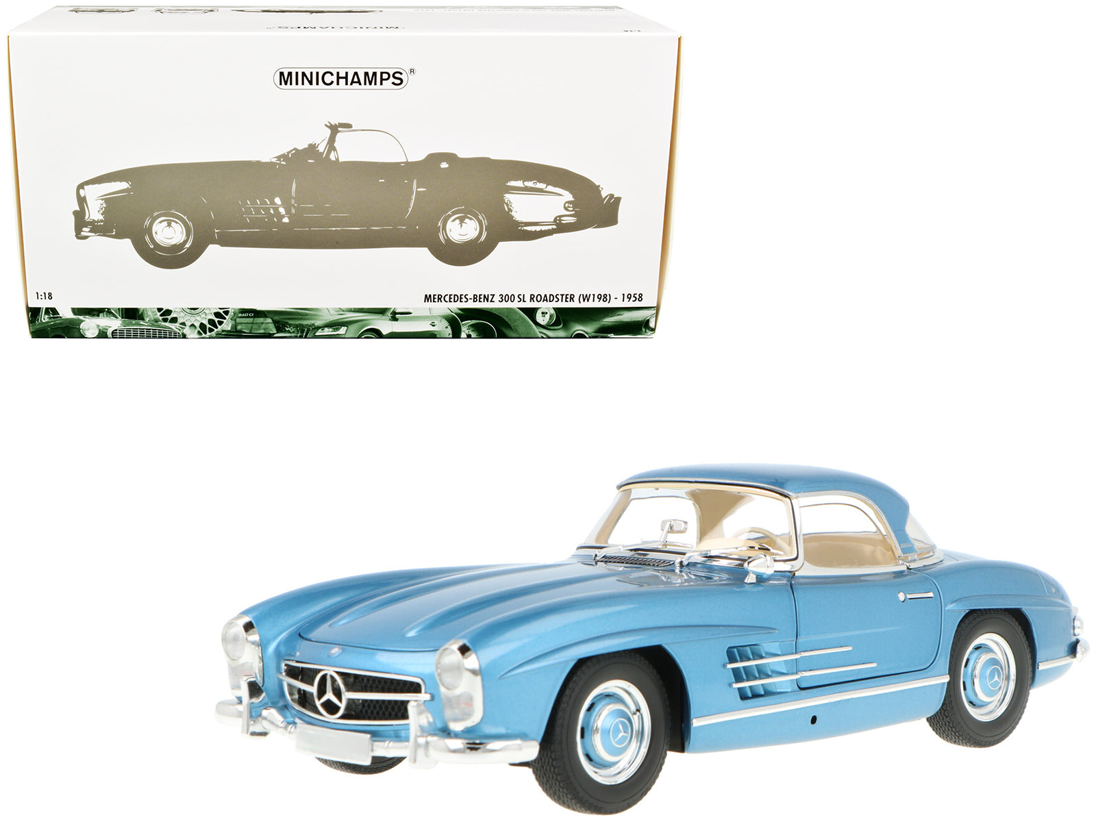 1958 Mercedes-Benz 300 Blue Diecast Model Car 