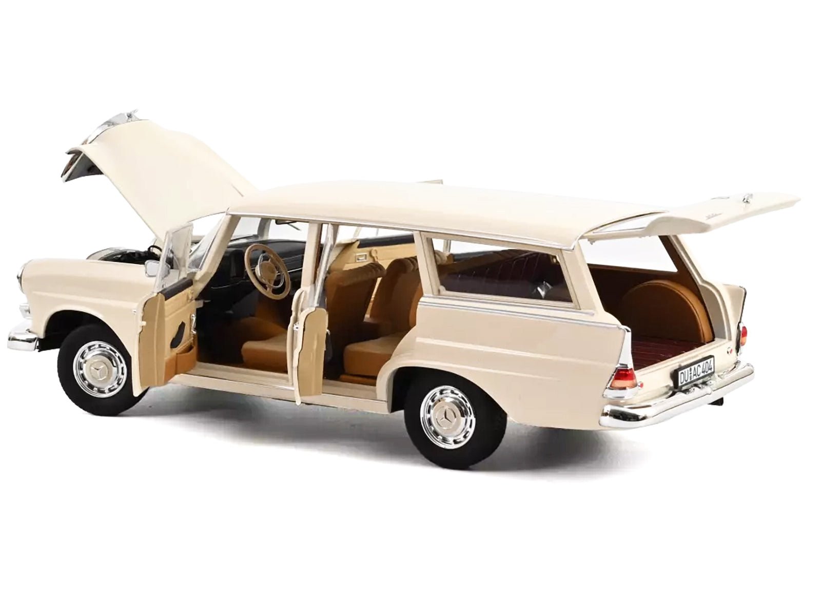 1966 Mercedes-Benz 200 Cream Diecast Model Car 