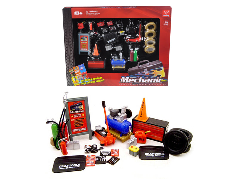 Mechanic Garage Accessories Set   Model Tools & Equipment 