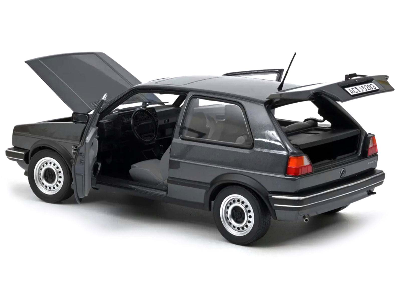 1988 Volkswagen Golf CL Gray Diecast Model Car 