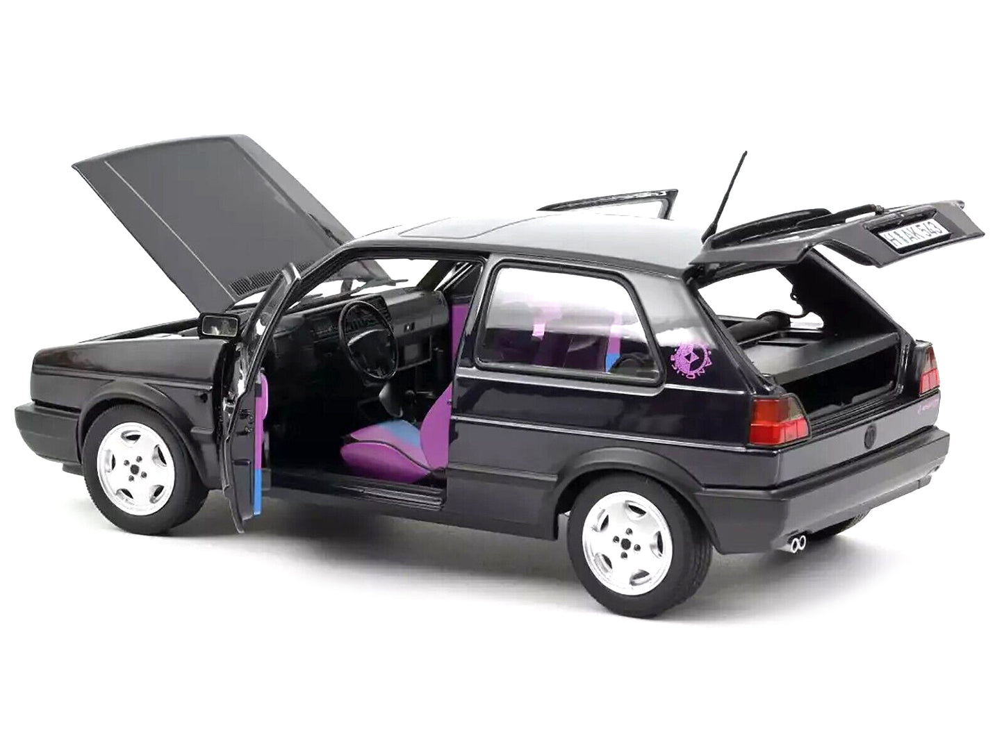 1991 Volkswagen Golf GTI Purple Diecast Model Car 
