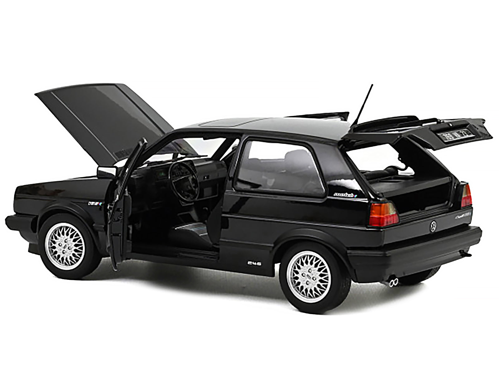 1989 Volkswagen Golf GTI Black Diecast Model Car 