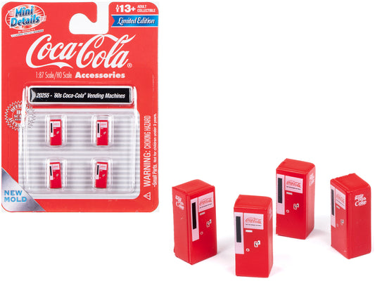 1960's Coca-Cola 4 piece set of   Model Vending Machines Coca-Cola