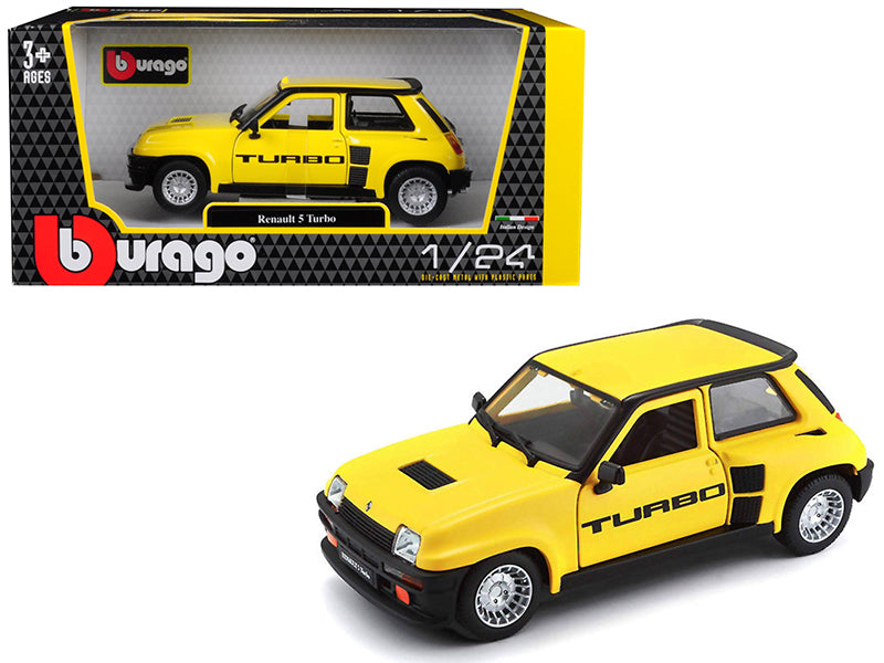 Renault 5 Turbo  Yellow Diecast Model Car 
