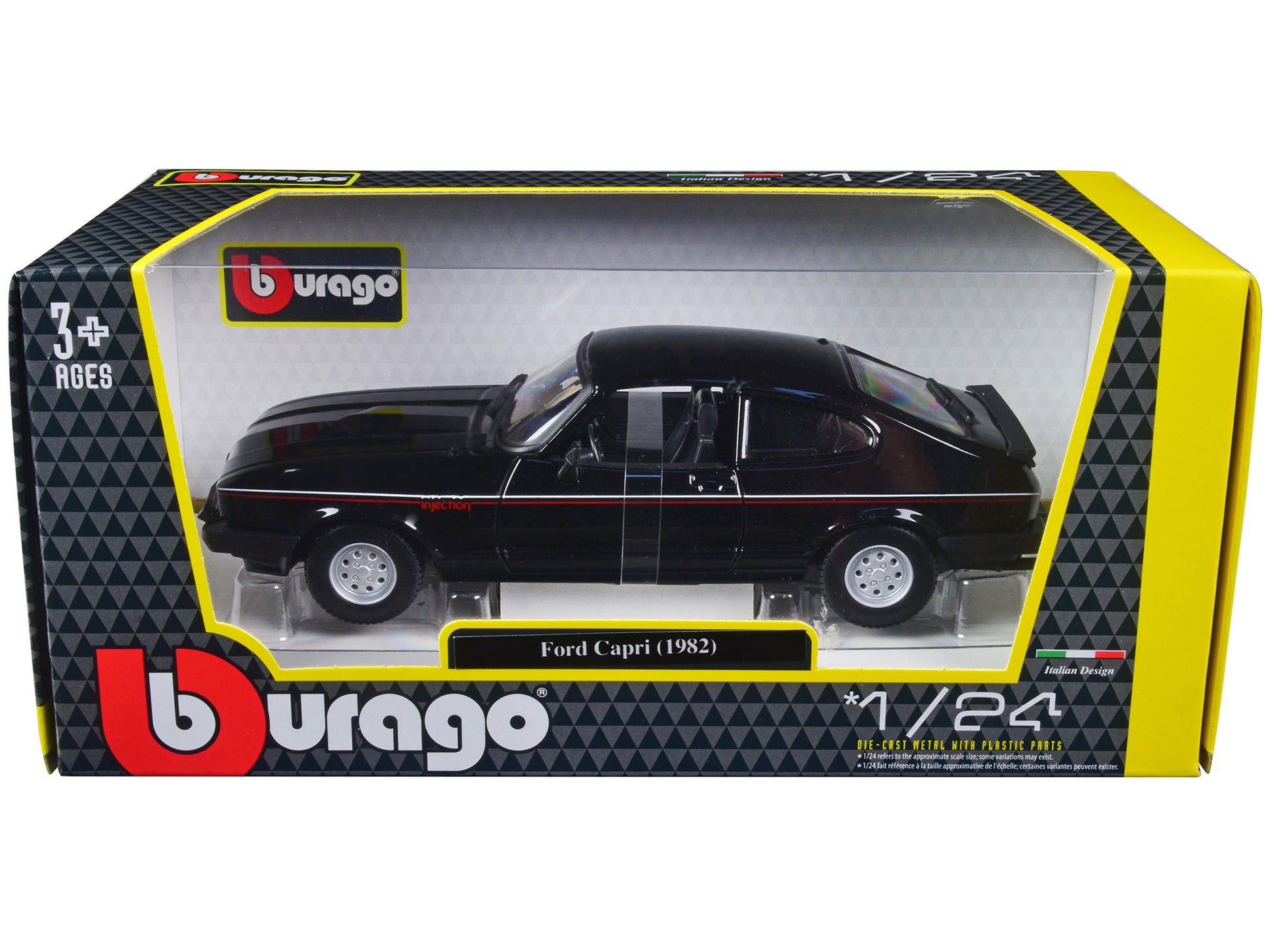 1982 Ford Capri  Black Diecast Model Car 