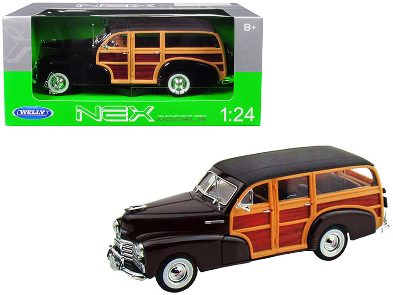 1948 Chevrolet Woody Fleetmaster Brown Diecast Model Car 