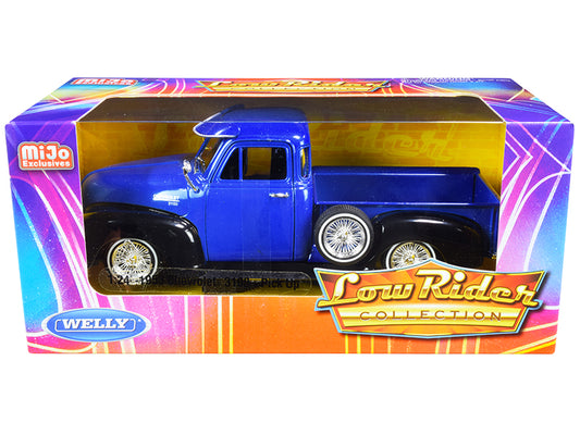 1953 Chevrolet 3100  Blue Diecast Model Pickup Truck 