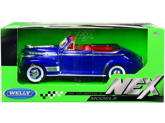 1941 Chevrolet Special Deluxe Blue Diecast Model Car 