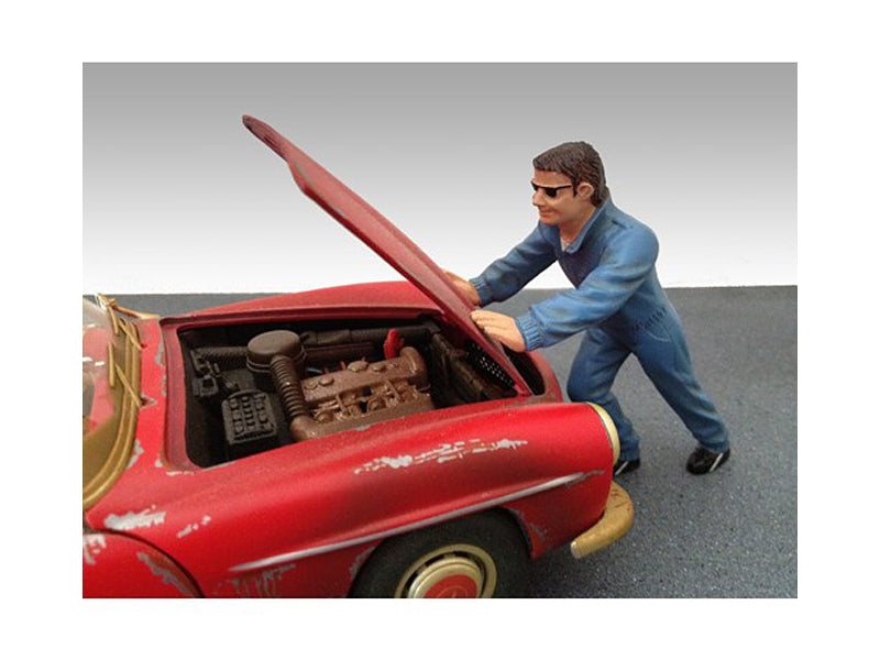 Ken Figurine for   Model Auto Mechanic Figure Automotive Repair