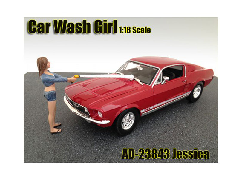 Jessica Figurine   Model Car Wash Girls Figure Summertime