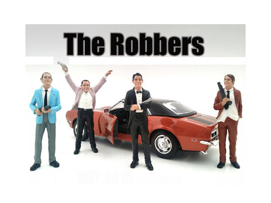 The Robbers 4 Piece   Model Robber Figure 