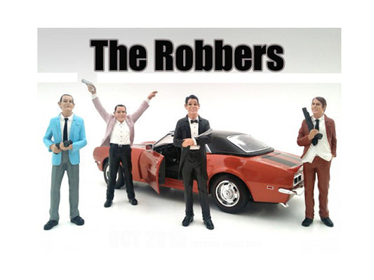 The Robbers 4 Piece   Model Robber Figure 