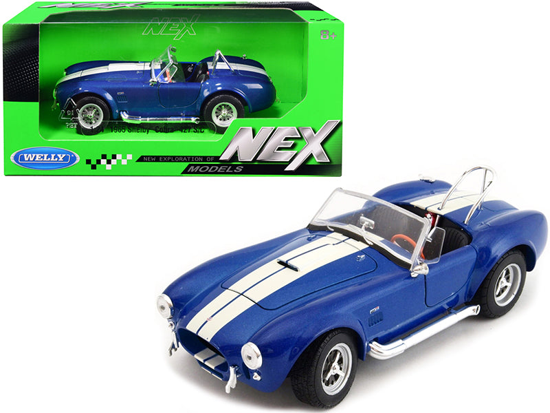 1965 Shelby Cobra 427 Blue Diecast Model Car 