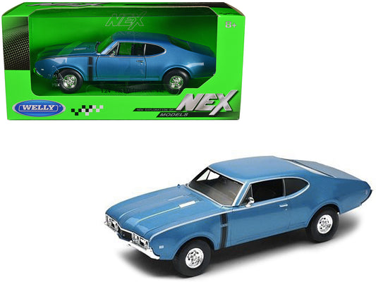 1968 Oldsmobile 442  Blue Diecast Model Car 