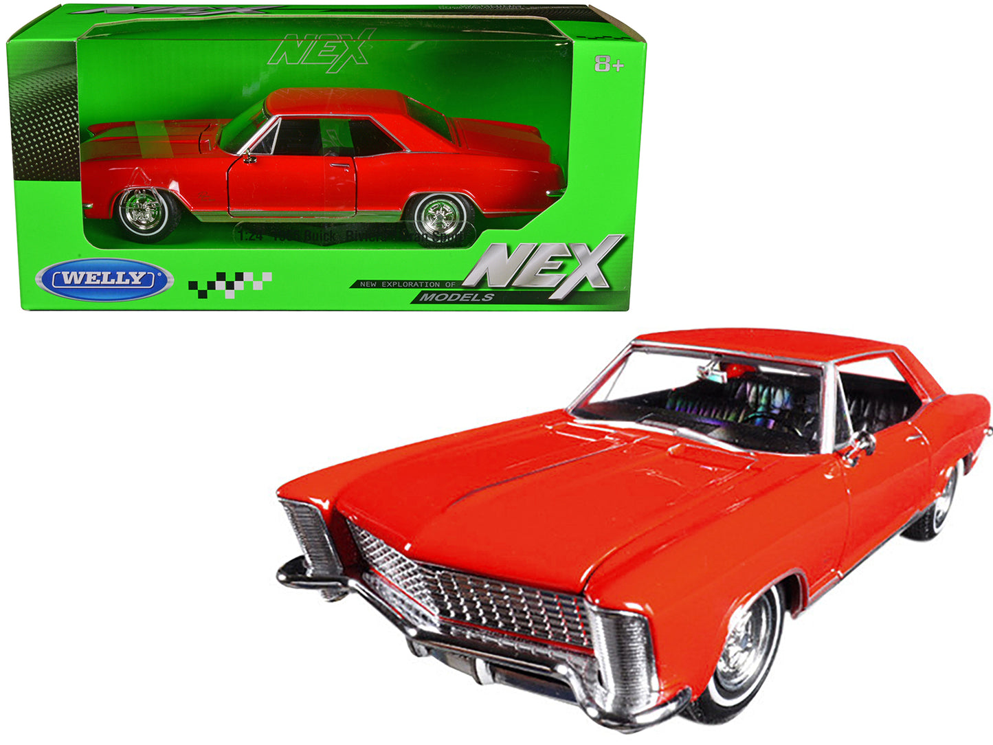 1965 Buick Riviera Gran Red Diecast Model Car 