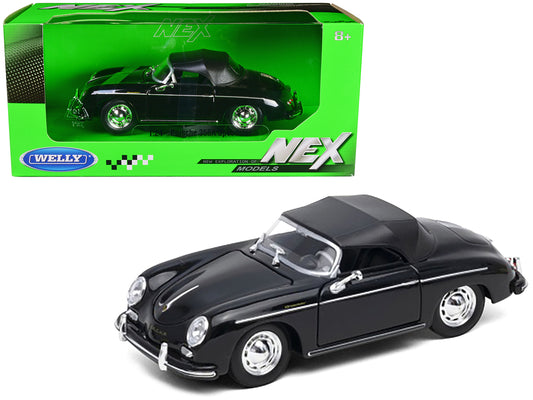 Porsche 356A Speedster Black Diecast Model Car 