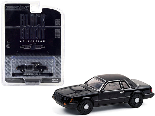 1982 Ford Mustang SSP Black Diecast Model Car 