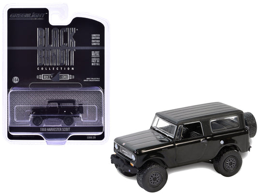 Brand new 1/64 scale diecast car model of 1969 Harvester Scout Lifted Black "Black Bandit" Series 29 die cast model car 