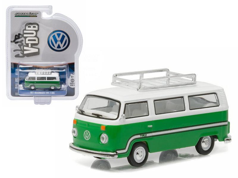 1977 Volkswagen Type 2 Green Diecast Model Van 