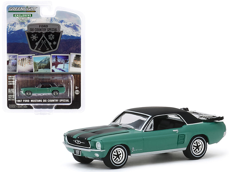 1967 Ford Mustang Coupe Green Diecast Model Car 