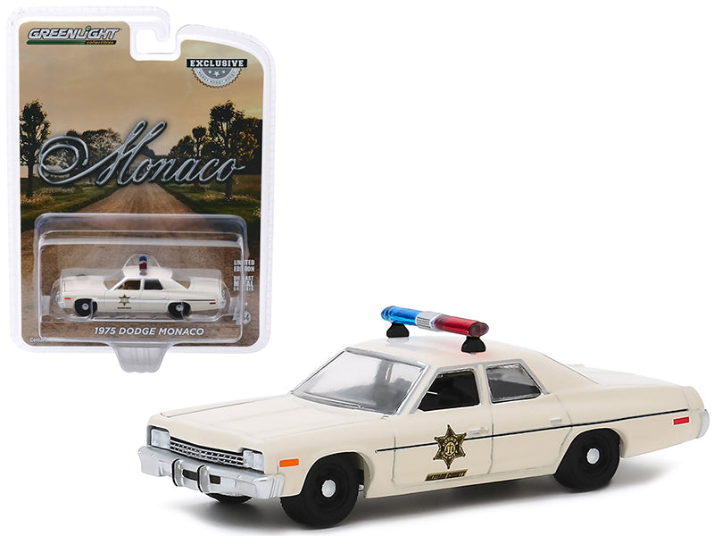 1975 Dodge Monaco 1:64 Scale Cream Diecast Model Car