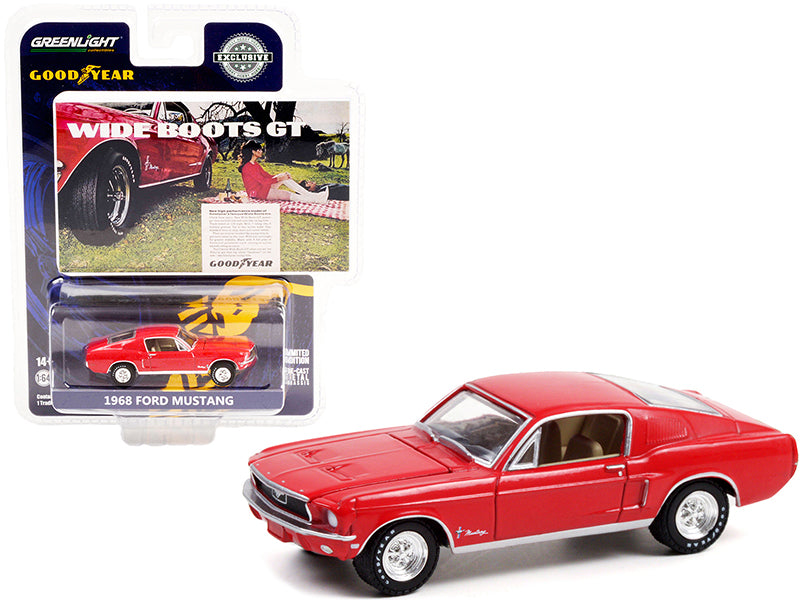 1968 Ford Mustang  Red Diecast Model Car 