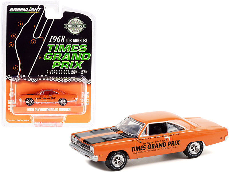 1969 Plymouth Road Runner Orange Diecast Model Car 