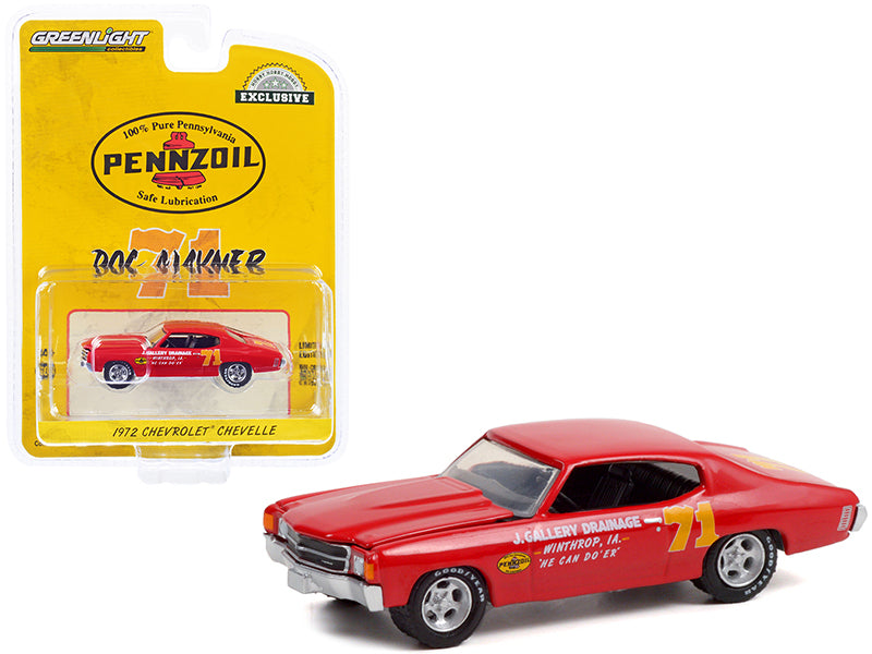 1972 Chevrolet Chevelle #71  Diecast Model Race Car 