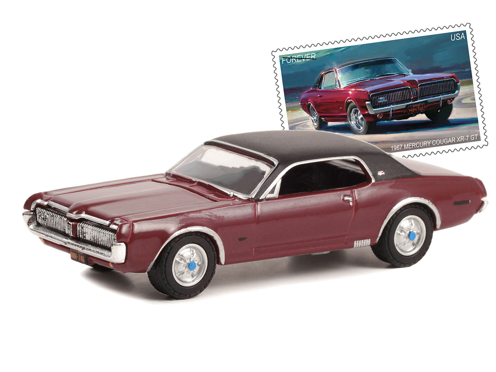 1967 Mercury Cougar XR Red Diecast Model Car 