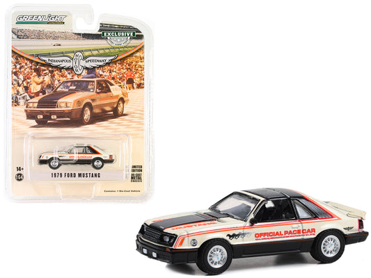Brand new 1/64 scale diecast car model of 1979 Ford Mustang Hardtop Official Pace Car "63rd Annual Indianapolis 500 Mile