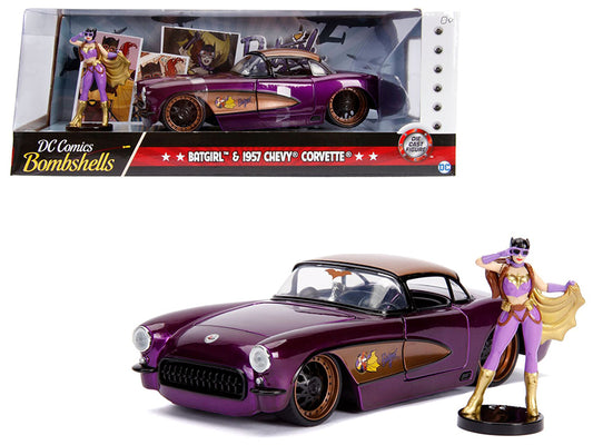 1957 Chevrolet Corvette  Purple Diecast Model Car 