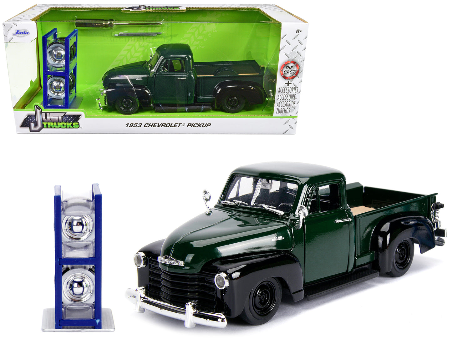 1953 Chevrolet 3100  Green Diecast Model Pickup Truck 