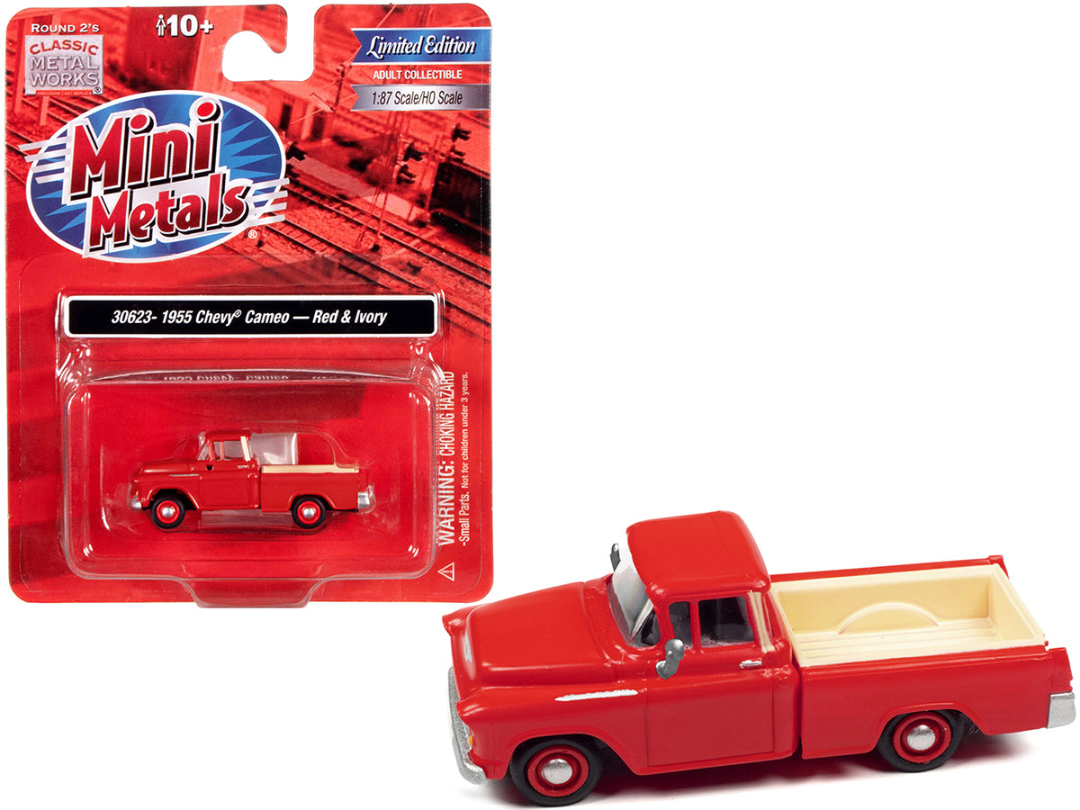1955 Chevrolet Cameo  Red  Model Pickup Truck 