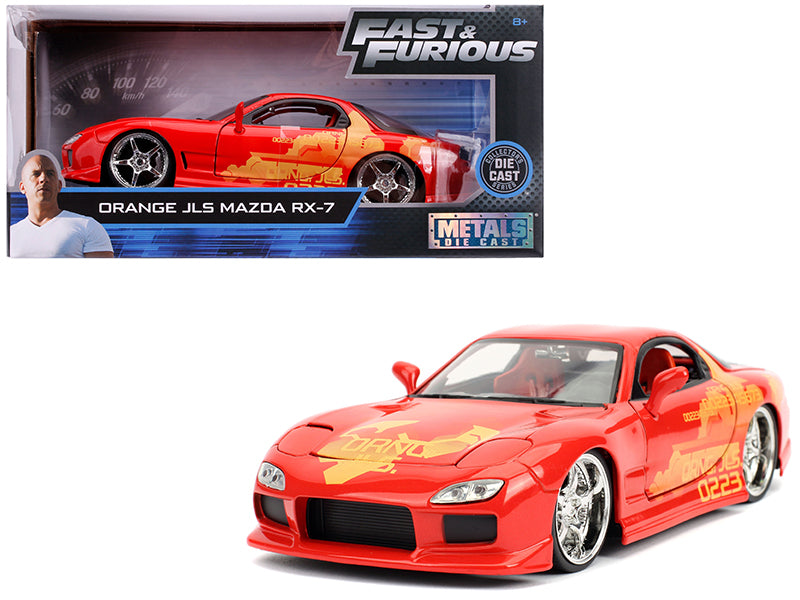 Julius' Mazda RX-7 Orange Diecast Model Car 