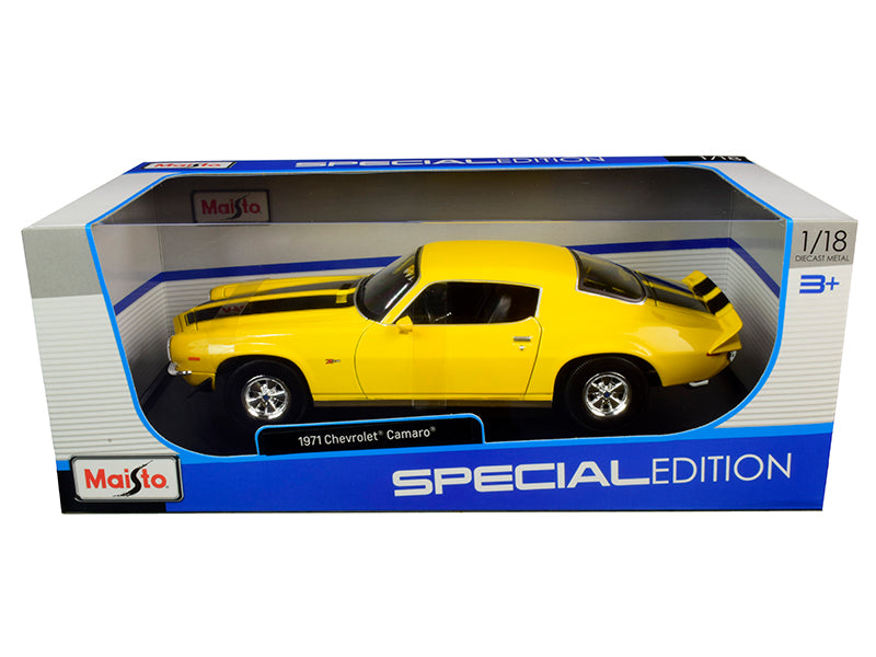 1971 Chevrolet Camaro  Yellow Diecast Model Car 